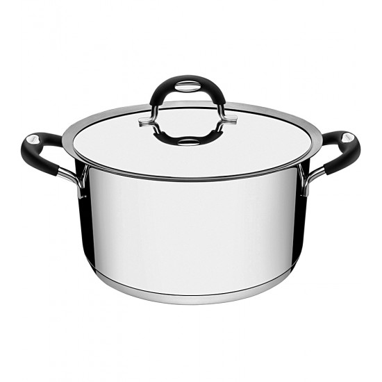 Caçarola 24cm 6 Litros Aço Inox Tramontina Funda Duo Silicone